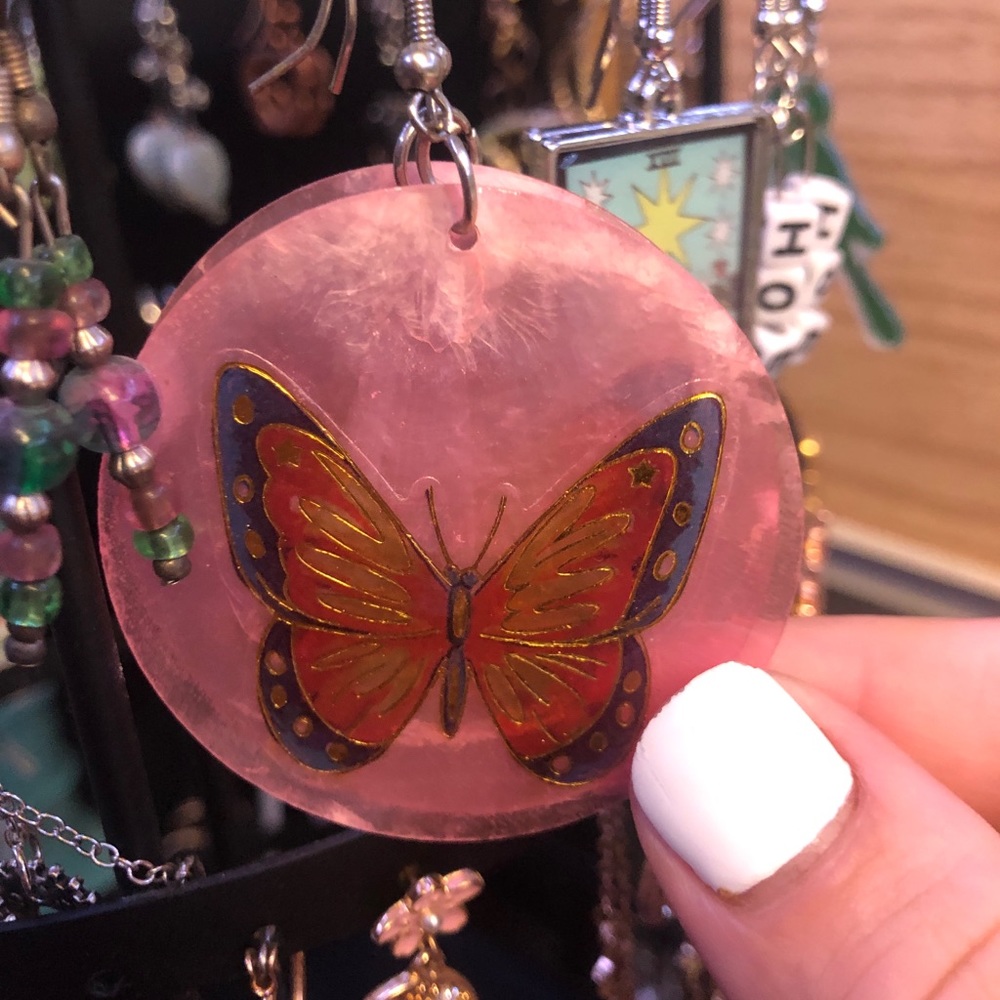 Butterfly Drop Earrings